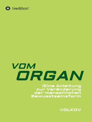 cover image of VOM ORGAN